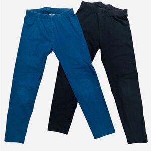 Girls Black & Navy Leggings